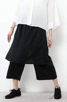Summer Cotton Linen Skirt Pants