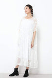 White Dress Silk Chiffon Dress