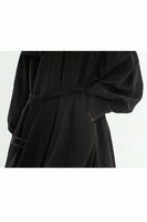 Women Black Trench Coat With Belt
