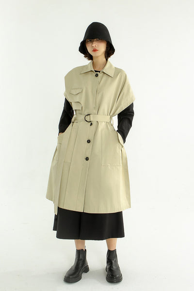 Women Spring Short Sleeve Coat