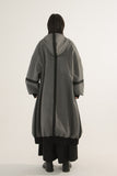 Women Winter Long Vintage Gray Coat